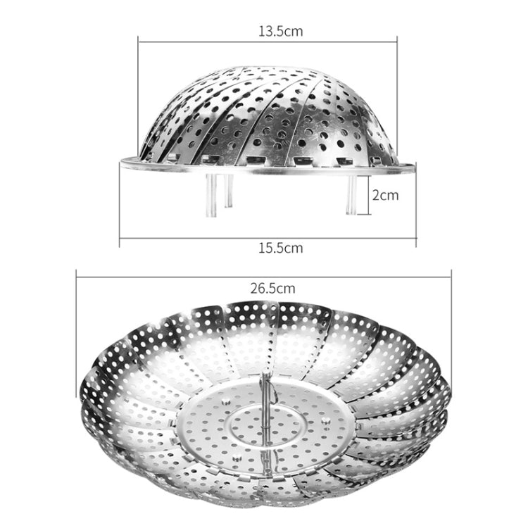ステンレス製 折りたたみ式伸縮蓮蒸し器トレイ 蓮蒸し器トレイ