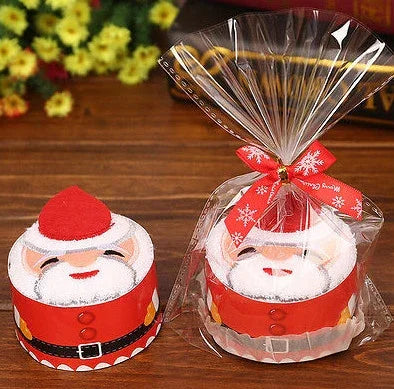 クリスマスクリエイティブケーキタオルギフトウォッシュクロス クリスマスかわいいタオルプレゼント
