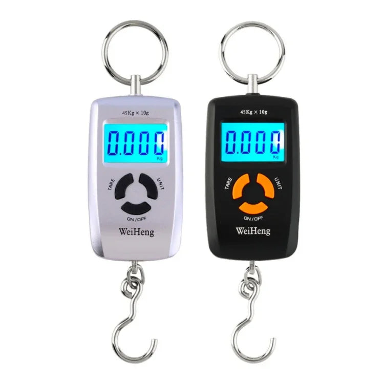 45kg x 5g 高精度LCDポータブルデジタルバックライト電子ポータブルスケール、45kg x 10g