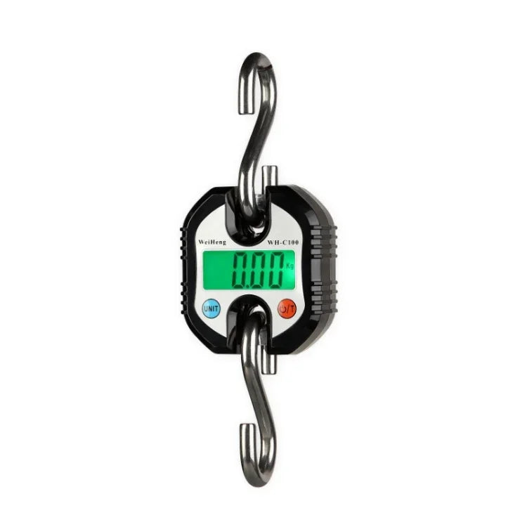 150kg ミニポータブルヘビーデューティ電子デジタルステンレス製フックスケール ランダムカラー配送 150kg x 100g