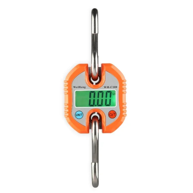150kg ミニポータブルヘビーデューティ電子デジタルステンレス製フックスケール ランダムカラー配送 150kg x 100g