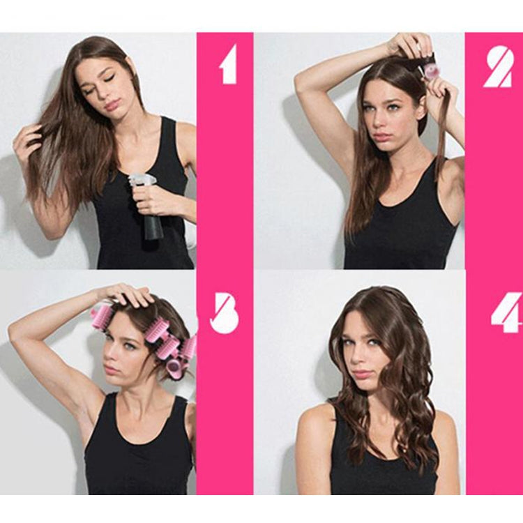 10個セット カールアイロン 電動ロールヘアチューブ ヒーテッドローラーヘアカールスタイリングスティック