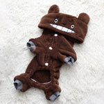 ペット用コーラルフリース衣装 かわいいチンチラ犬用暖かいコート XS、S、M、L、XL、2XL