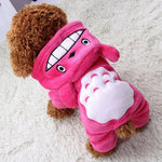ペット用コーラルフリース衣装 かわいいチンチラ犬用暖かいコート XS、S、M、L、XL、2XL