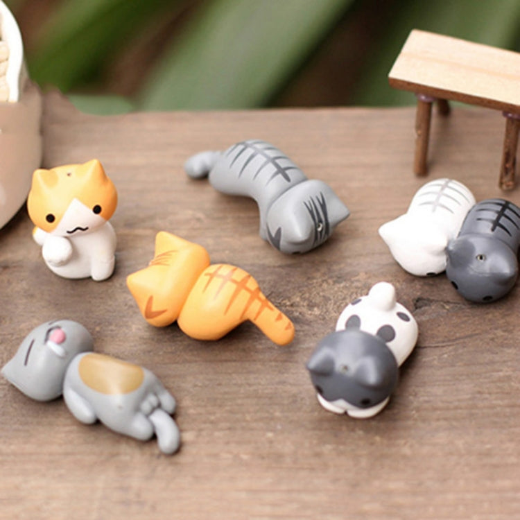 2セット 多肉植物鉢 コケ マイクロランドスケープ ドール かわいい猫装飾 ドールケーキ DIY組立装飾 かわいい猫ドール装飾