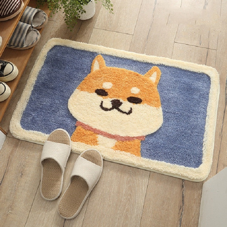 キャラクターフロッキングカーペット 家庭用浴室滑り止め吸水パッド 45×65cm、50×80cm