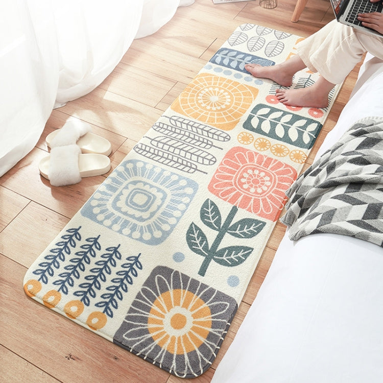 家庭用寝室カーペットストリップ ルームベッドサイドラムカシミヤ滑り止めマット 40×120cm、60×160cm、60×180cm