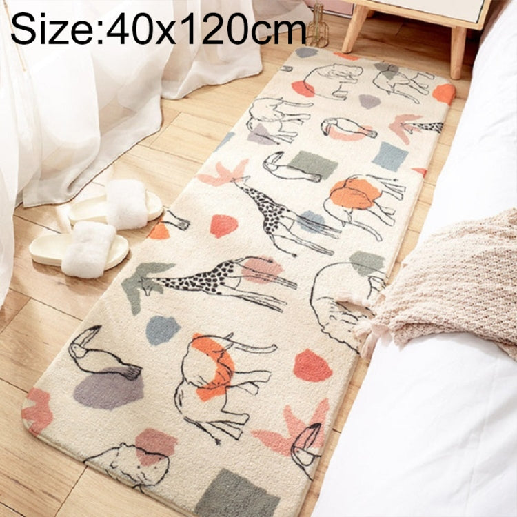 家庭用寝室カーペットストリップ ルームベッドサイドラムカシミヤ滑り止めマット 40×120cm、60×160cm、60×180cm