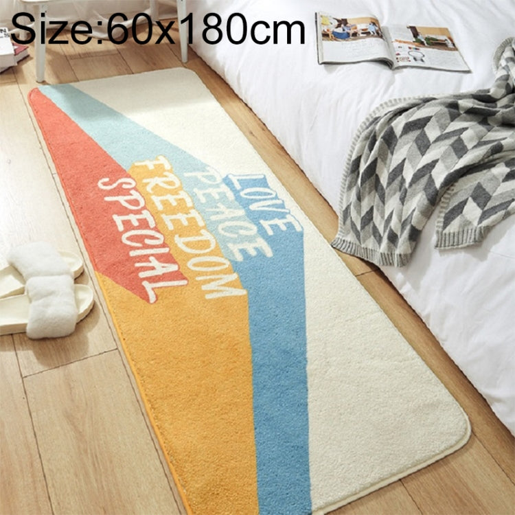 家庭用寝室カーペットストリップ ルームベッドサイドラムカシミヤ滑り止めマット 40×120cm、60×160cm、60×180cm