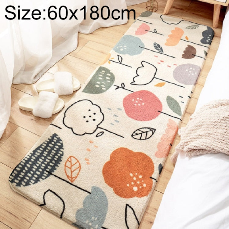 家庭用寝室カーペットストリップ ルームベッドサイドラムカシミヤ滑り止めマット 40×120cm、60×160cm、60×180cm