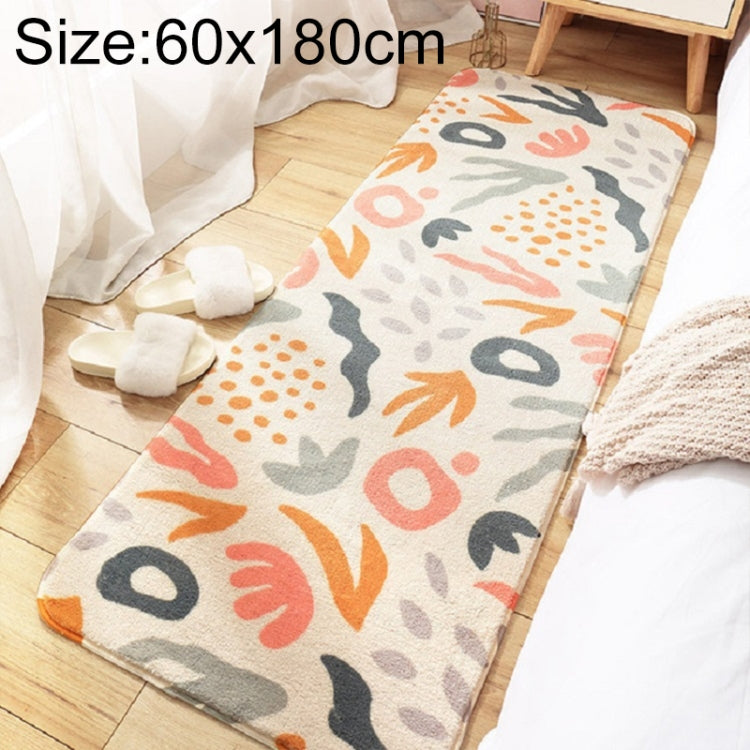 家庭用寝室カーペットストリップ ルームベッドサイドラムカシミヤ滑り止めマット 40×120cm、60×160cm、60×180cm