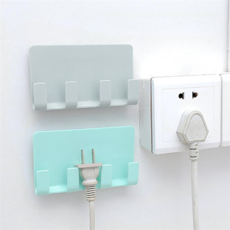 実用的な壁貼り電話充電ホルダー ソケット 強力粘着サポートラックシェルフ フック付き