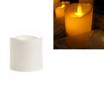 円筒形LED電子キャンドルライト シミュレーション ウェディングキャンドルスティックキャンドル、15x7.5cm、10x7.5cm、7.5x7.5cm、7.5x7.5cmリモコン付き、10x7.5cmリモコン付き、15x7.5cmリモコン付き