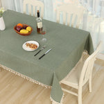 布製綿ダイニングテーブルクロス装飾布、60x90cm、100x140cm、140x140cm、140x180cm、140x200cm、140x220cm、70x70cm