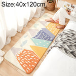 カートゥーンホームソファストライプラグ 寝室ベッドサイド ラムカシミヤ滑り止めマット、40×120cm、60×160cm、60×180cm