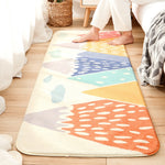 カートゥーンホームソファストライプラグ 寝室ベッドサイド ラムカシミヤ滑り止めマット、40×120cm、60×160cm、60×180cm
