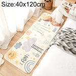 カートゥーンホームソファストライプラグ 寝室ベッドサイド ラムカシミヤ滑り止めマット、40×120cm、60×160cm、60×180cm