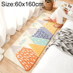 カートゥーンホームソファストライプラグ 寝室ベッドサイド ラムカシミヤ滑り止めマット、40×120cm、60×160cm、60×180cm