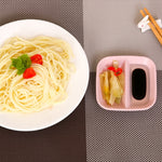 10個セット キッチンアクセサリー 2-in-1調味料ソース皿 小麦わらサラダ皿ボウル