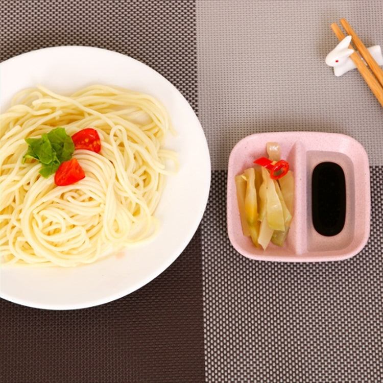 10個セット キッチンアクセサリー 2-in-1調味料ソース皿 小麦わらサラダ皿ボウル