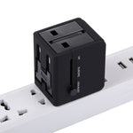 5V 2.1A デュアルUSB 電源ソケット 充電アダプター, UK / EU / US / AUプラグ, 5V 2.1A