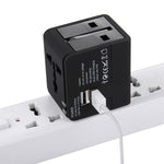 5V 2.1A デュアルUSB 電源ソケット 充電アダプター, UK / EU / US / AUプラグ, 5V 2.1A