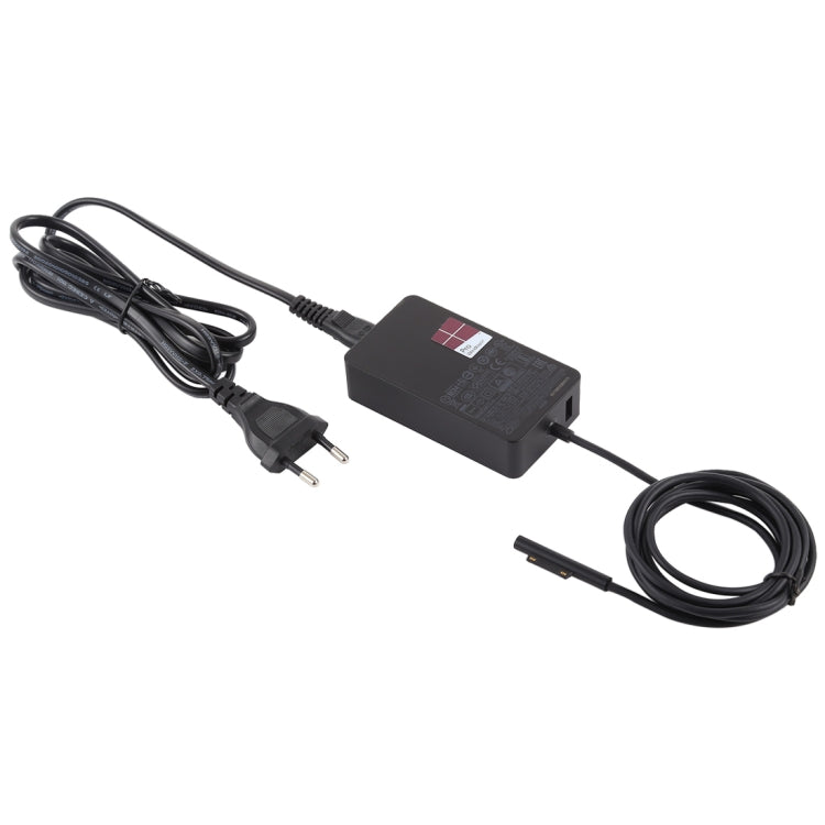 44W 15V 2.58A ACアダプター 電源 Microsoft Surface Pro 5 1796 / 1769 用、EUプラグ