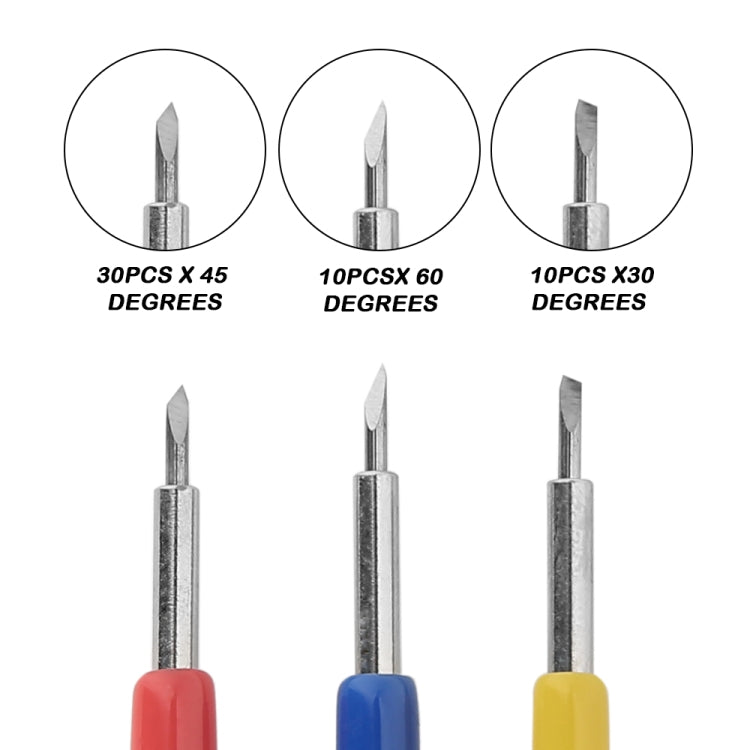 50個セット 30/45/60度 鋭く耐久性のある彫刻工具 彫刻工具