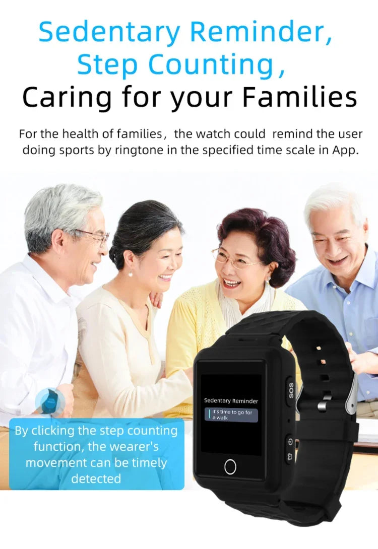 REACHFAR RF-V46-A GPSスマートトラッカー腕時計バンド, SOS / カメラ / 健康管理 / 4G LTE / 血圧 / 心拍数対応, アジア / ヨーロッパ / アフリカ / オーストラリア用, RF-V46-A