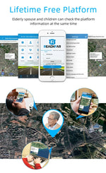 REACHFAR RF-V46-A GPSスマートトラッカー腕時計バンド, SOS / カメラ / 健康管理 / 4G LTE / 血圧 / 心拍数対応, アジア / ヨーロッパ / アフリカ / オーストラリア用, RF-V46-A