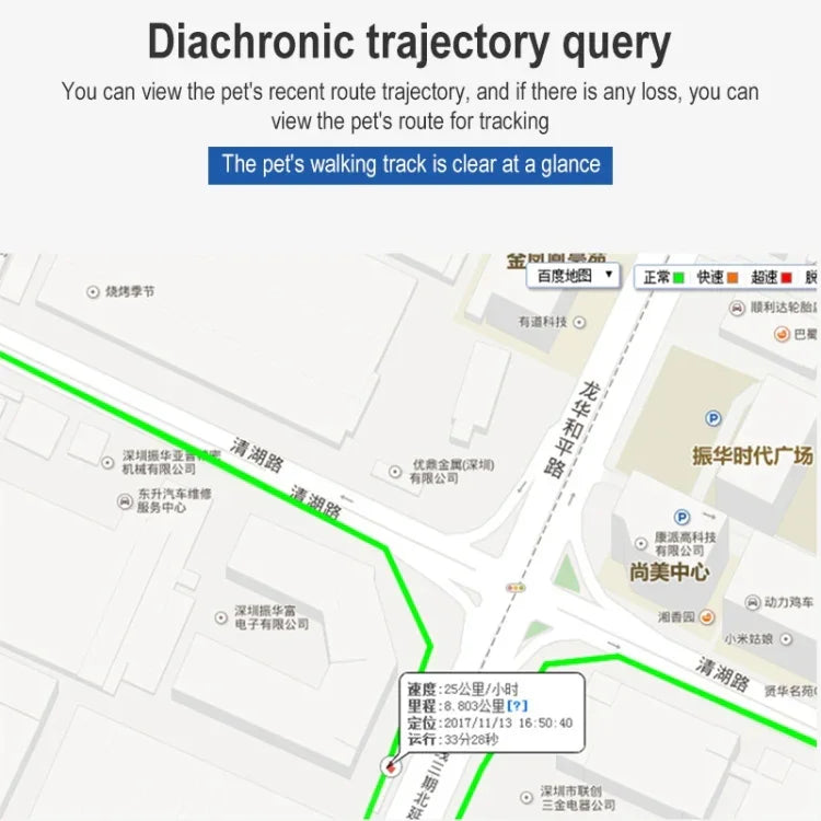 Z8-A ミニ ペット スマートウェア GPS ペットロケーター トラッキングデバイス