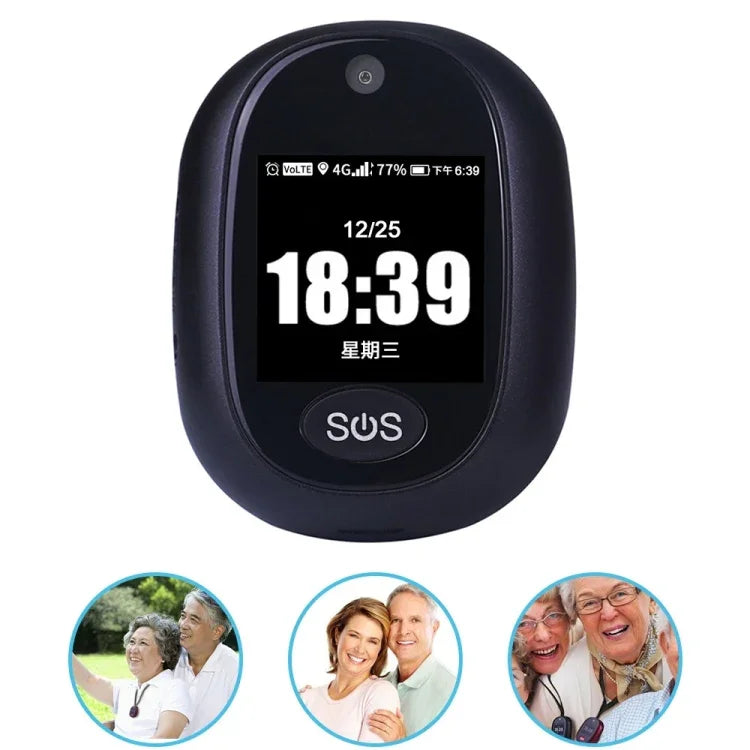 REACHFAR RF-V45-B ミニタッチスクリーン GPSスマートトラッカーペンダント, SOS / カメラ / 健康管理 / 4G LTE対応, 北米 / 南米 / オーストラリア用, RF-V45-B タッチスクリーン