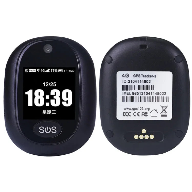 REACHFAR RF-V45-B ミニタッチスクリーン GPSスマートトラッカーペンダント, SOS / カメラ / 健康管理 / 4G LTE対応, 北米 / 南米 / オーストラリア用, RF-V45-B タッチスクリーン