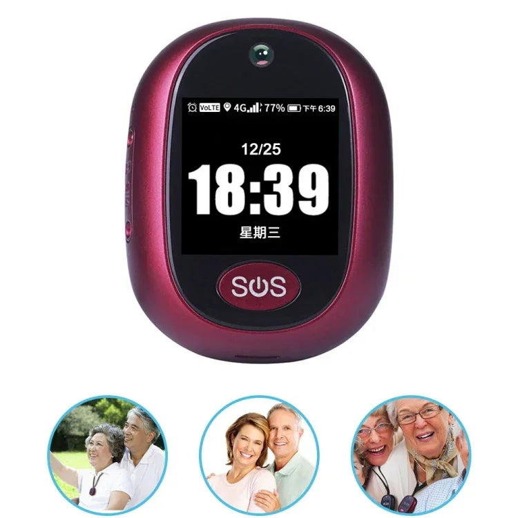 REACHFAR RF-V45-B ミニタッチスクリーン GPSスマートトラッカーペンダント, SOS / カメラ / 健康管理 / 4G LTE対応, 北米 / 南米 / オーストラリア用, RF-V45-B タッチスクリーン