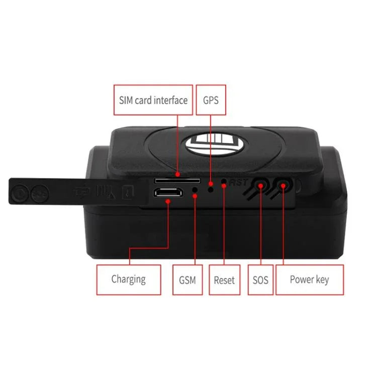 TK202A 4G 車・トラック・車両追跡 GSM GPRS GPSトラッカー AGPS対応、バッテリー容量：6500mAh、4G 6500mAh