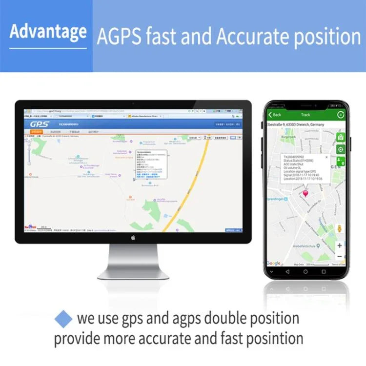 TK202B 4G 車両トラッカー GSM GPRS GPSトラッカー AGPS対応、バッテリー容量: 5000mAh、4G 5000mAh