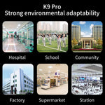K9 Pro ハンズフリー非接触体温光感知距離センサー温度計＋1000ml自動非接触液体石鹸ディスペンサー（ベースマウント付き）、K9 Pro