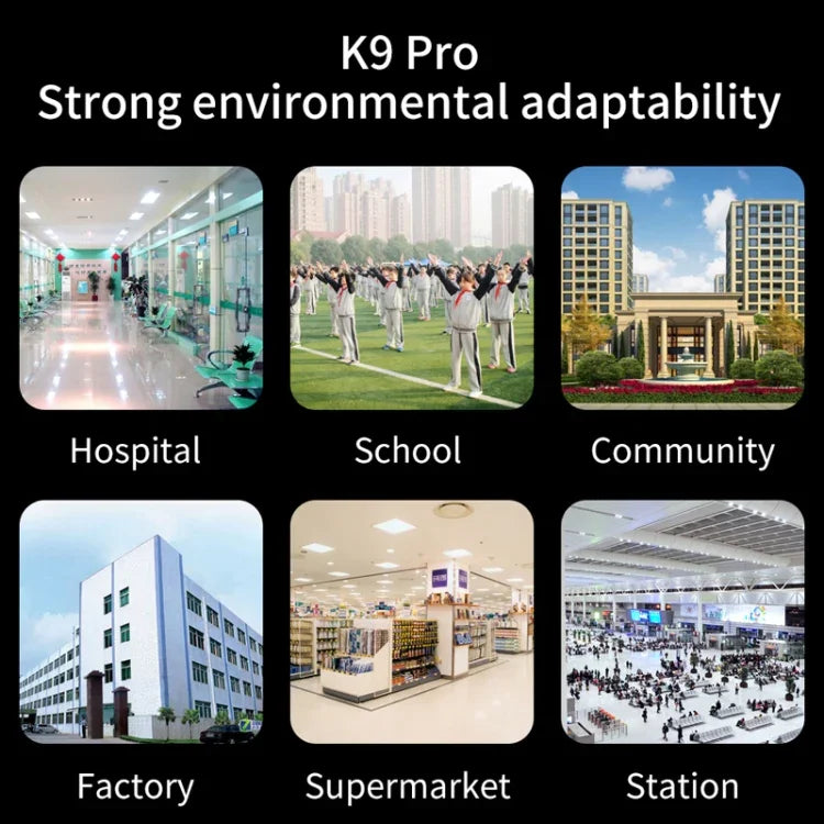 K9 Pro ハンズフリー非接触体温光感知距離センサー温度計＋1000ml自動非接触液体石鹸ディスペンサー（ベースマウント付き）、K9 Pro