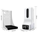 K9 Pro ハンズフリー非接触体温光感知距離センサー温度計＋1000ml自動非接触液体石鹸ディスペンサー（ベースマウント付き）、K9 Pro