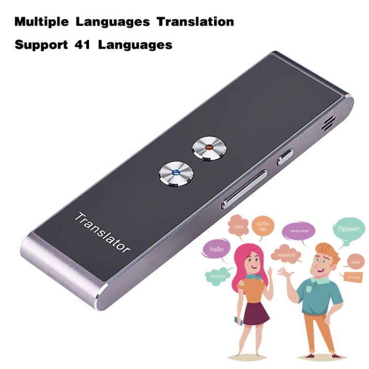 T8+ ポータブルスマート音声翻訳機 スマートビジネス旅行用 リアルタイムAI翻訳機 40言語対応、T8+