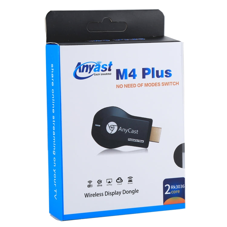 M4 Plus ワイヤレスWiFiディスプレイドングルレシーバー Airplay Miracast DLNA 1080P HDMI TVスティック iPhone、Samsung、その他Androidスマートフォン対応 M4 Plus
