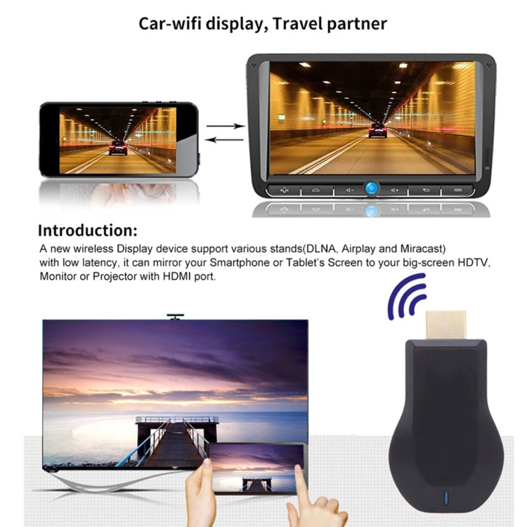 M9 Plus ワイヤレスWiFiディスプレイドングルレシーバー Airplay Miracast DLNA 1080P HDMI TVスティック M9 Plus