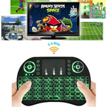 対応言語：ロシア語 i8 エアマウス ワイヤレス バックライトキーボード タッチパッド付き Android TVボックス＆スマートTV＆PCタブレット＆Xbox360＆PS3＆HTPC/IPTV用、ロシア語