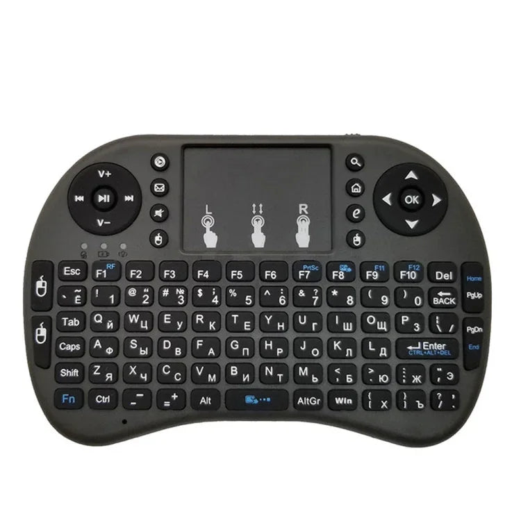 対応言語: ロシア語 i8 エアマウス ワイヤレス キーボード タッチパッド付き Android TVボックス＆スマートTV＆PCタブレット＆Xbox360＆PS3＆HTPC/IPTV用