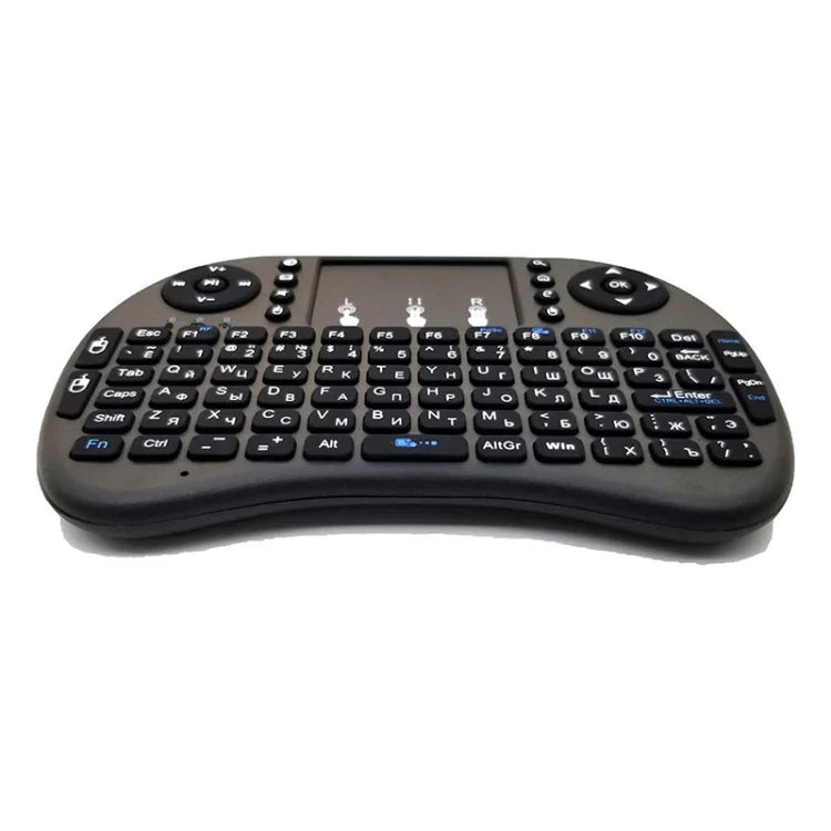 対応言語: ロシア語 i8 エアマウス ワイヤレス キーボード タッチパッド付き Android TVボックス＆スマートTV＆PCタブレット＆Xbox360＆PS3＆HTPC/IPTV用