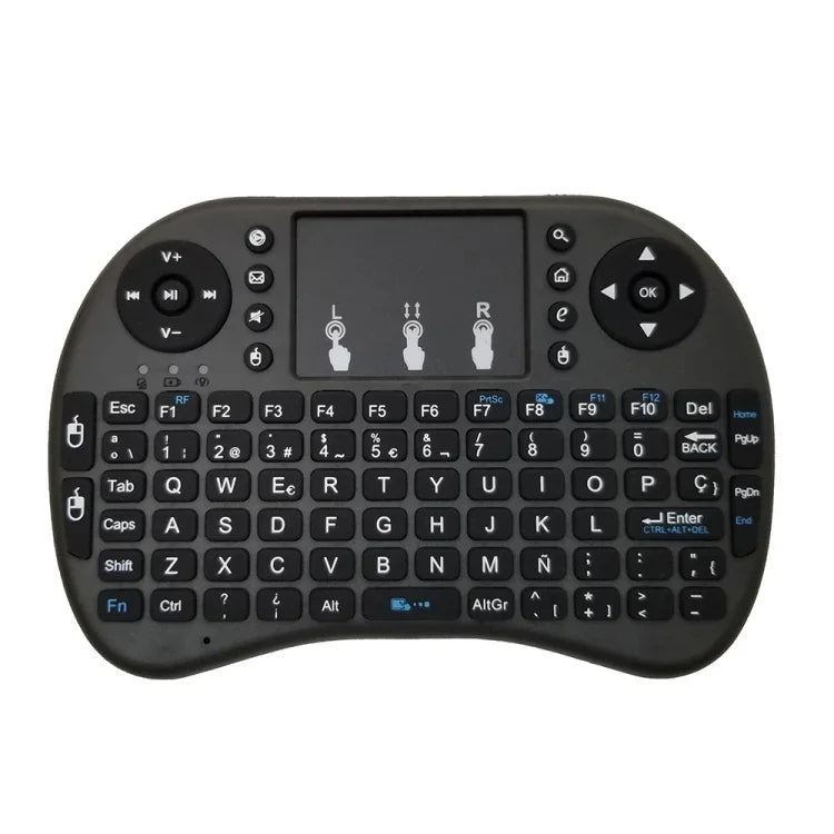 対応言語: スペイン語 i8 エアマウス ワイヤレス キーボード タッチパッド付き Android TVボックス＆スマートTV＆PCタブレット＆Xbox360＆PS3＆HTPC/IPTV用, スペイン語