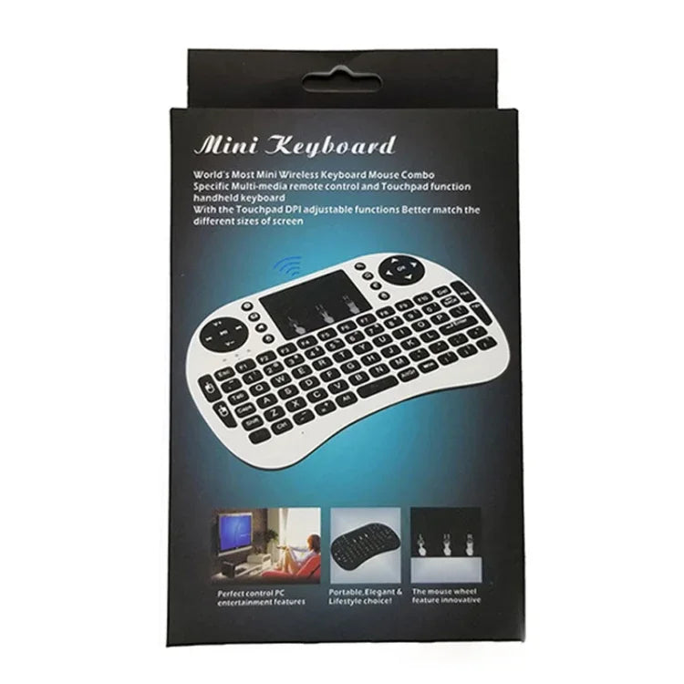 対応言語: スペイン語 i8 エアマウス ワイヤレス キーボード タッチパッド付き Android TVボックス＆スマートTV＆PCタブレット＆Xbox360＆PS3＆HTPC/IPTV用, スペイン語