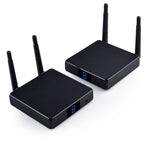 Measy FHD686 フルHD 1080P 3D 5-5.8GHz ワイヤレスHDMIトランスミッター（送信機＋受信機）ディスプレイ付き 赤外線リモコン＆ワイヤレス同画面機能対応 伝送距離：200m FHD686ディスプレイ付き