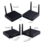 Measy FHD686 フルHD 1080P 3D 5-5.8GHz ワイヤレスHDMIトランスミッター（送信機＋受信機）ディスプレイ付き 赤外線リモコン＆ワイヤレス同画面機能対応 伝送距離：200m FHD686ディスプレイ付き