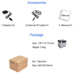Measy FHD686 フルHD 1080P 3D 5-5.8GHz ワイヤレスHDMIトランスミッター（送信機＋受信機）ディスプレイ付き 赤外線リモコン＆ワイヤレス同画面機能対応 伝送距離：200m FHD686ディスプレイ付き